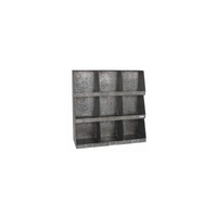 Portatutto metallo 9 posti cm61x21h61,5