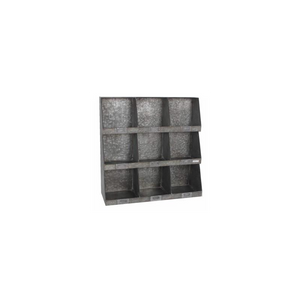 Portatutto metallo 9 posti cm61x21h61,5