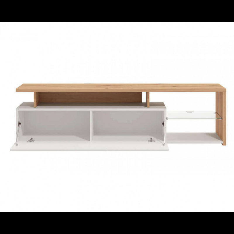 PORTATV ARCTIC BIANCO, ROVERE ARTIGIANO E BIANCO GLOSS