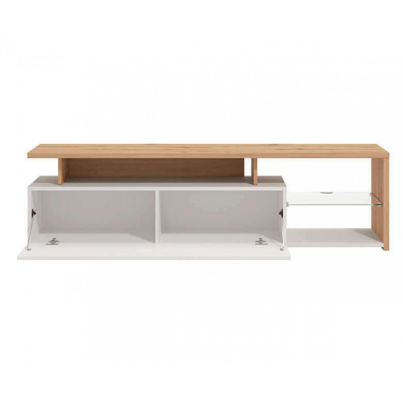 PORTATV ARCTIC BIANCO, ROVERE ARTIGIANO E BIANCO GLOSS