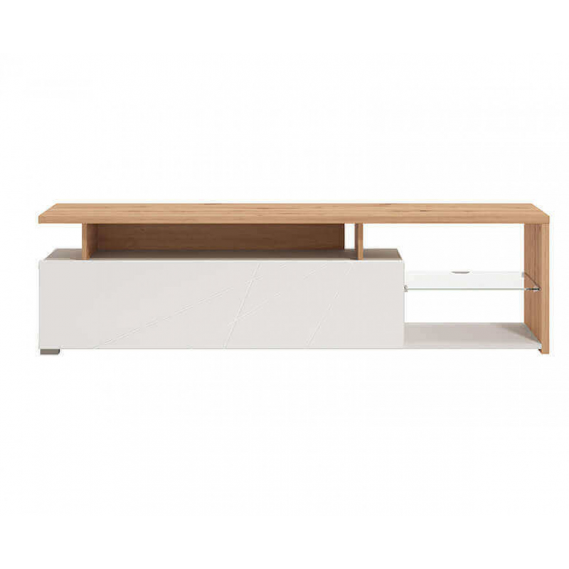 PORTATV ARCTIC BIANCO, ROVERE ARTIGIANO E BIANCO GLOSS