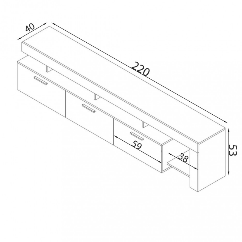 PORTATV VALE PINO CHIARO E ANTRACITE