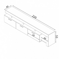 PORTATV VALE PINO CHIARO E ANTRACITE