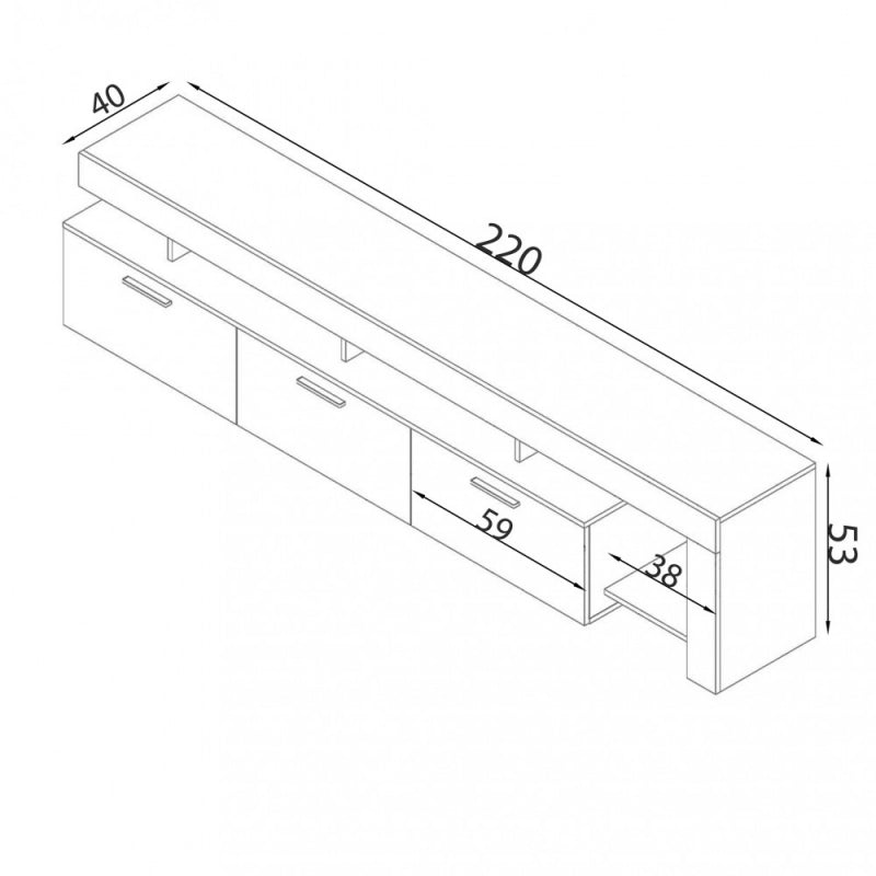 PORTATV VALE PINO CHIARO E ANTRACITE