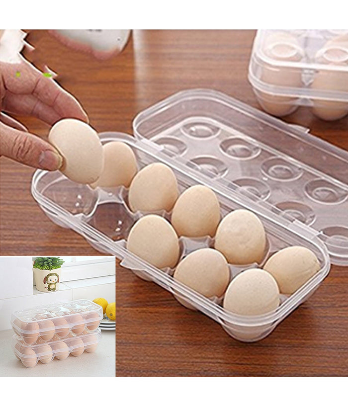 Portauovo Porta Uovo 10 Posti Con Divisorio Per Uova In Plastica Contenitore         