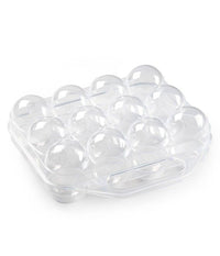 Portauovo Porta Uovo 12 Posti Con Divisorio Per Uova In Plastica Box Trasparente         