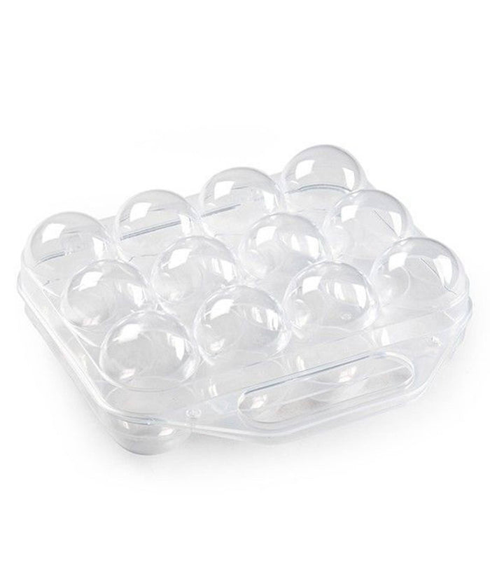Portauovo Porta Uovo 12 Posti Con Divisorio Per Uova In Plastica Box Trasparente         