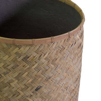 Portavaso cemento bambù 1-2 naturale tondo cm ø75h80