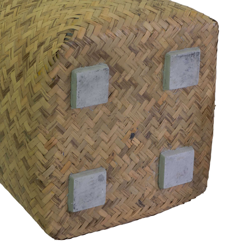 Portavaso cemento bambù 1-2 naturale tondo cm ø75h80