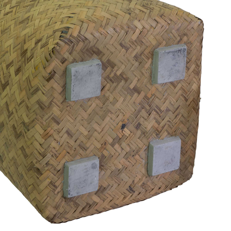 Portavaso cemento bambù 1-2 naturale tondo cm ø75h80