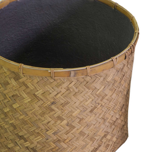 Portavaso cemento bambu' 1-3 naturale tondo cm 46x46h42,5