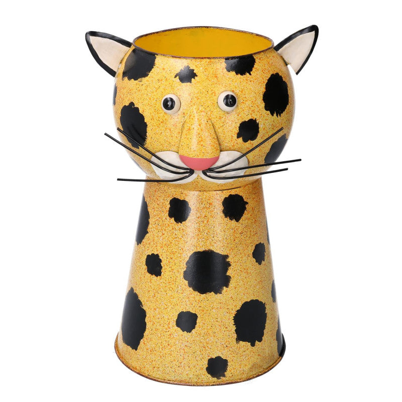 Portavaso latta leopardo cm ø20h30