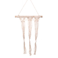 Portavaso pensile tessuto 3p bianco conbarra senza vaso cm 50x80/100