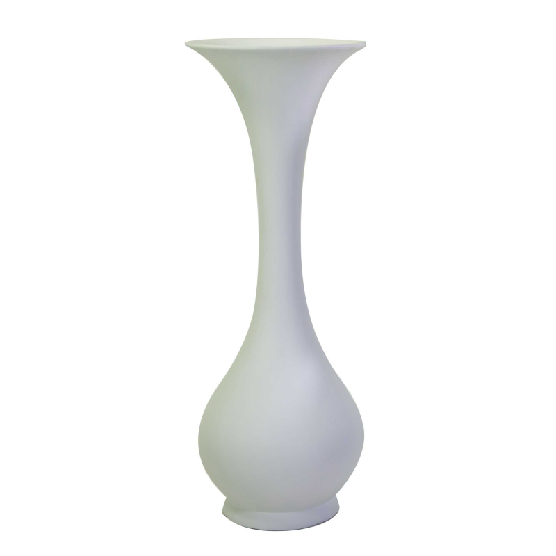 Portavaso resina bianco opaco cm ø45h122