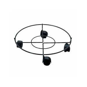 Portavaso Ruote Tondo Nero 40