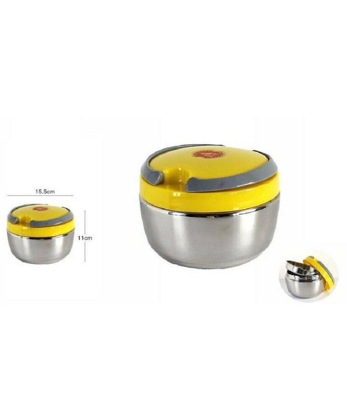 Portavivande Ermetico 800 Ml Contenitore Inox Abs Contenitore Porta Pranzo         