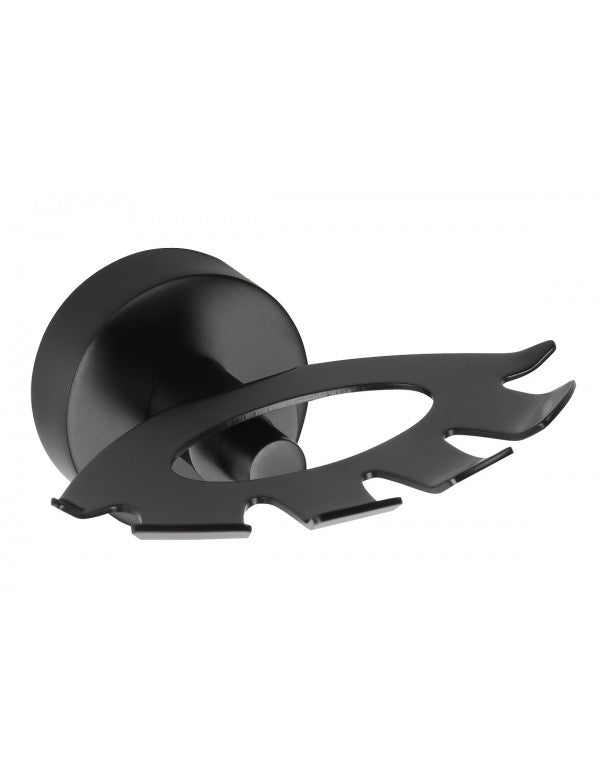 Portaspazzolino DARK in ottone nero 105x54x89 mm