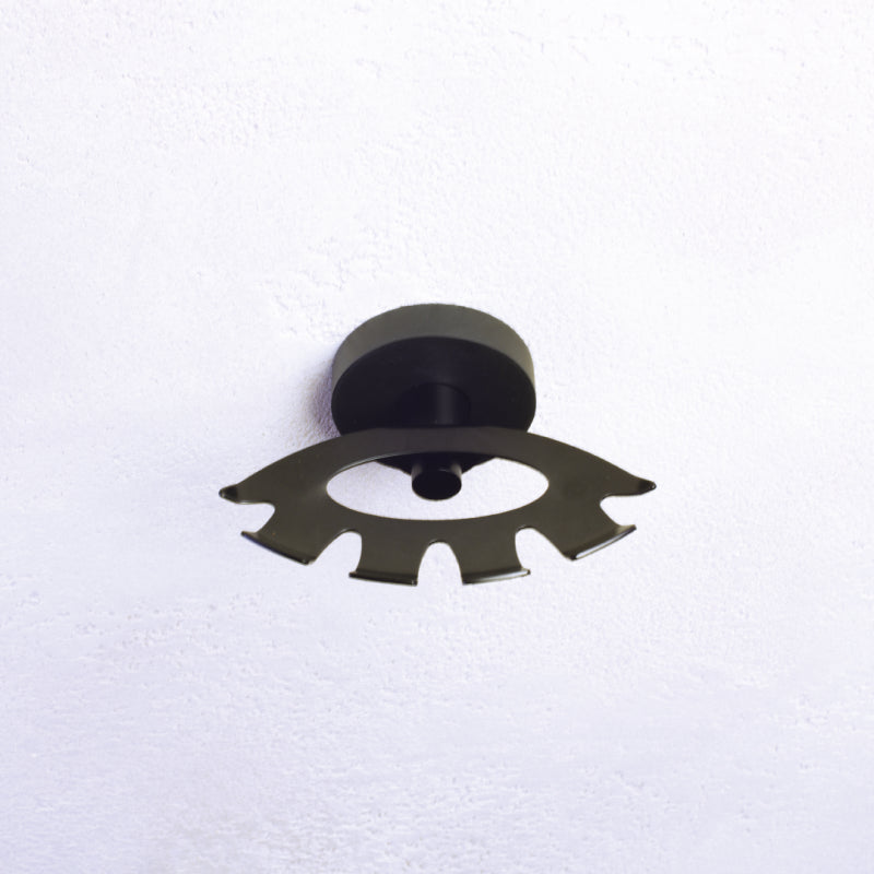 Portaspazzolino DARK in ottone nero 105x54x89 mm