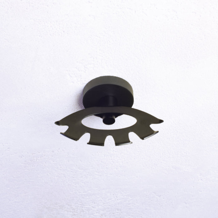 Portaspazzolino DARK in ottone nero 105x54x89 mm