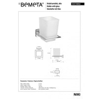 Portaspazzolino da parete NIKI 10 x9,7 x7,7 cm