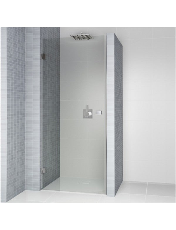 Porta doccia a battente dritta con cerniere cromate SCANDIC NXT 101 RIHO 70x200 cm