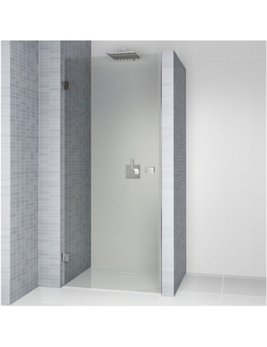 Porta doccia a battente dritta con cerniere cromate SCANDIC NXT 101 RIHO 100x200 cm