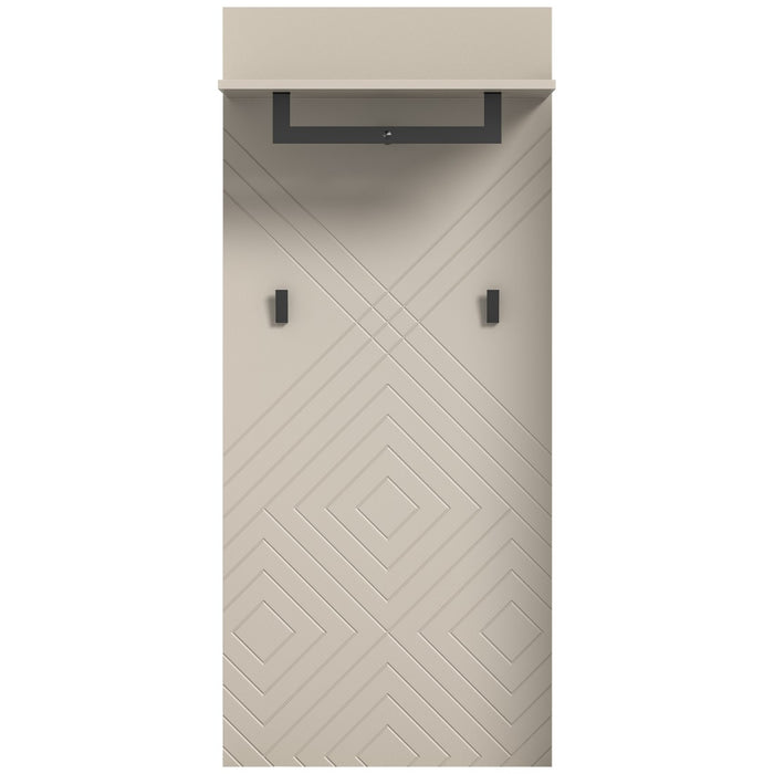 Porta abiti sospeso LUNA – Beige opaco – 60x140x35 cm