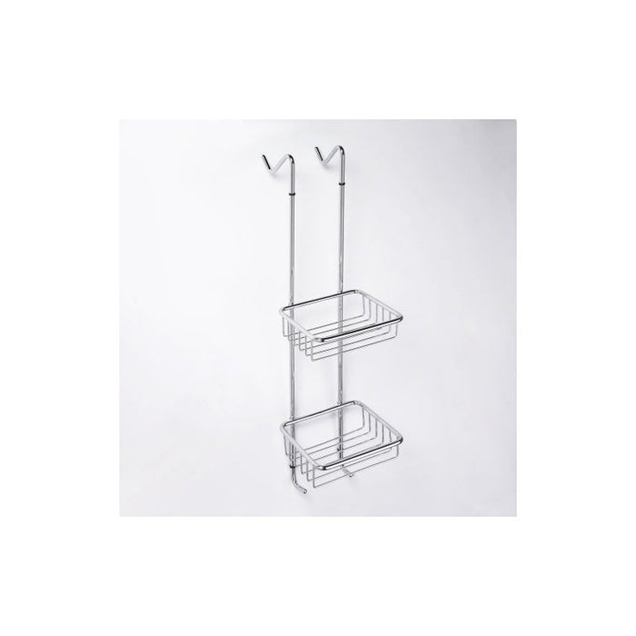 Porta doccia sospesa CYTRO in ottone cromato 17x14x70 cm