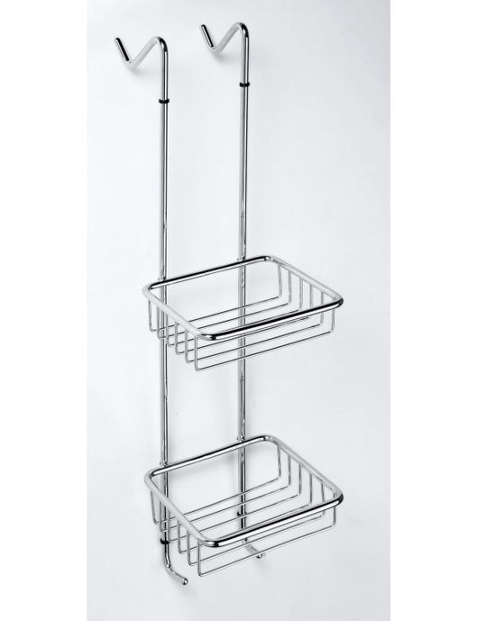 Porta doccia sospesa CYTRO in ottone cromato 17x14x70 cm