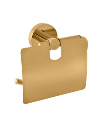 Portarotolo COLORADO con coperchio in ottone oro spazzolato 14,2 cm