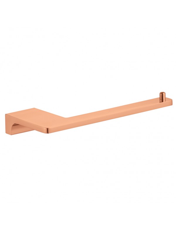 Portarotolo da parete NIL in ottone oro rosa spazzolato 15,8 cm