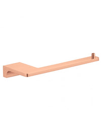 Porta carta igienica da parete NIL in ottone oro rosa lucido 15,8 cm