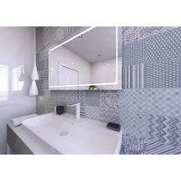 VISTA Portasapone da Appoggio in Resina Blu 11 x7 x3 cm