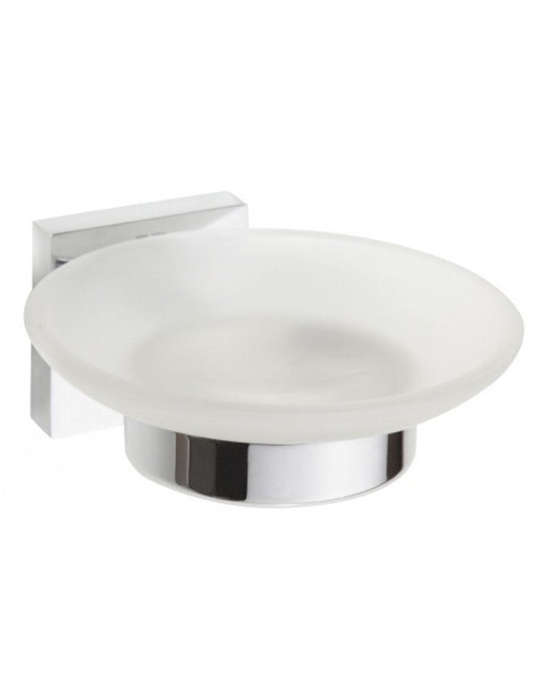 Portasapone da parete in vetro BETA 11cm x 5,5cm x 12,5cm