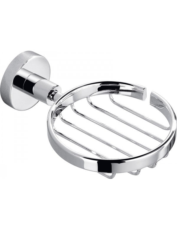 COLORADO portasapone grill in ottone cromato 16,05x5,3 cm