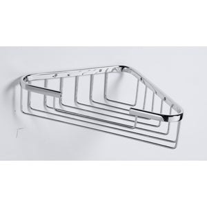 CYTRO Portasapone Corner Grill in ottone cromato 24,5x15x6 cm