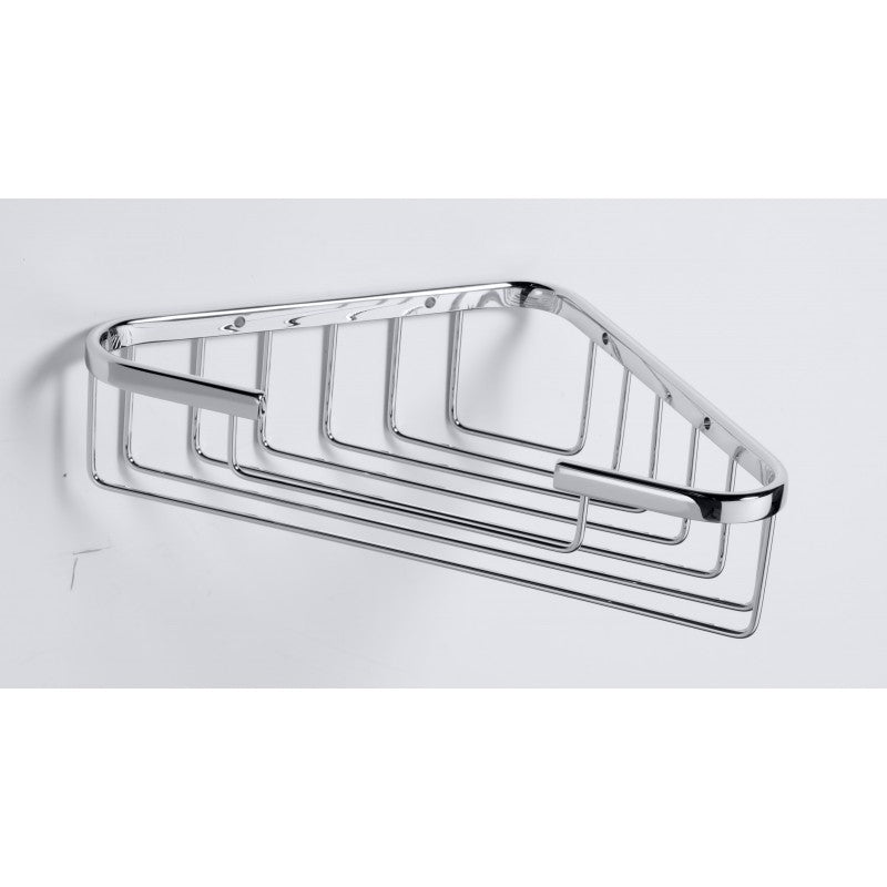 CYTRO Portasapone Corner Grill in ottone cromato 24,5x15x6 cm