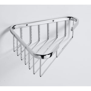 CYTRO Portasapone Corner Grill in ottone cromato 24,5x15x6 cm