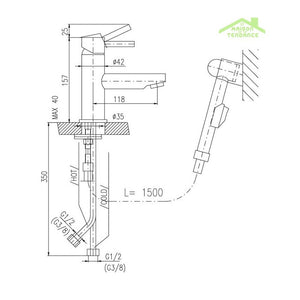 CYTRO Portasapone rettangolare a griglia in ottone cromato 30x 13x 2 cm