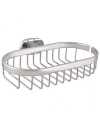 YUKON portasapone grill in ottone cromato 20,5x13,73 cm H. 5,4 cm