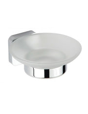 Portasapone da parete TASI in ottone cromato 11x 5,2 x 13cm