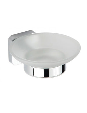 Portasapone da parete TASI in ottone cromato 11x 5,2 x 13cm