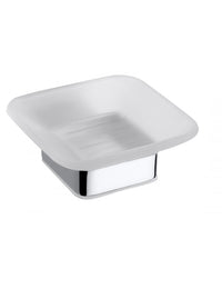 VIA portasapone da parete ottone cromato 10,3 x4,2 x11,7 cm