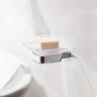 VIA portasapone da parete ottone cromato 10,3 x4,2 x11,7 cm