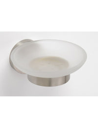 NEO Portasapone in Vetro e Acciaio 12,5x5,5x11cm