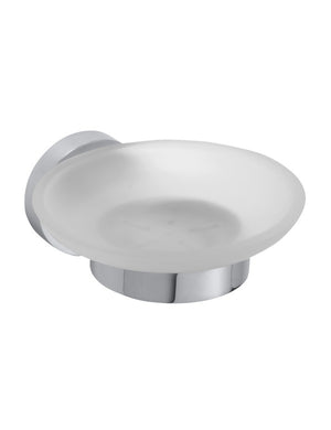 Portasapone da parete in vetro OMEGA 11x5,5x12,5cm