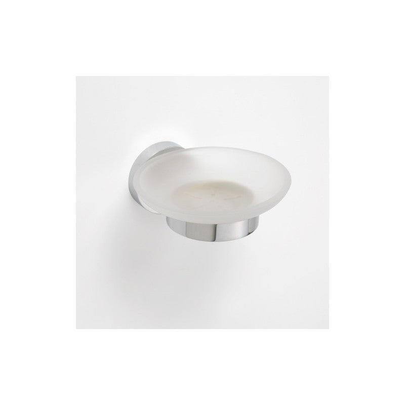 Portasapone da parete in vetro OMEGA 11x5,5x12,5cm