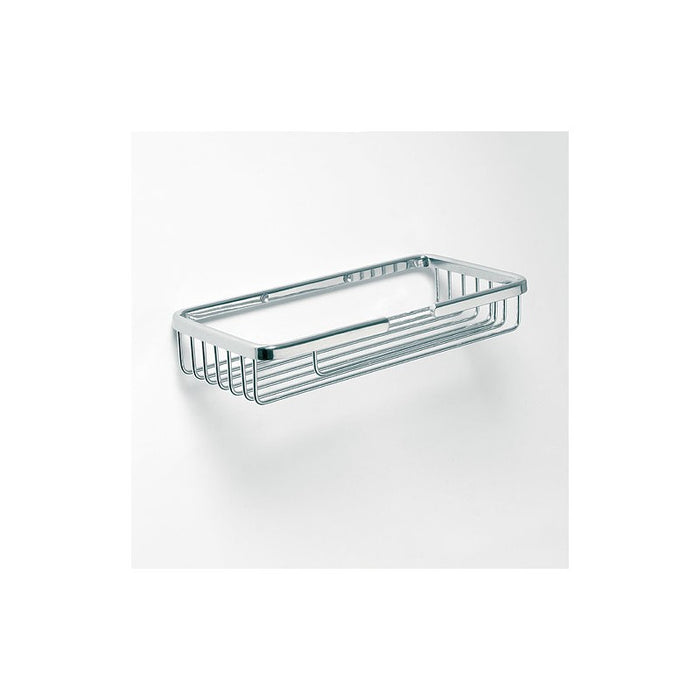 Portasapone rettangolare CYTRO in acciaio spazzolato 23x12x3 cm