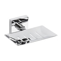 Portasapone rettangolare BETA in ottone cromato 12,5cmx5,5cmx11,5cm