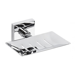 Portasapone rettangolare BETA in ottone cromato 12,5cmx5,5cmx11,5cm